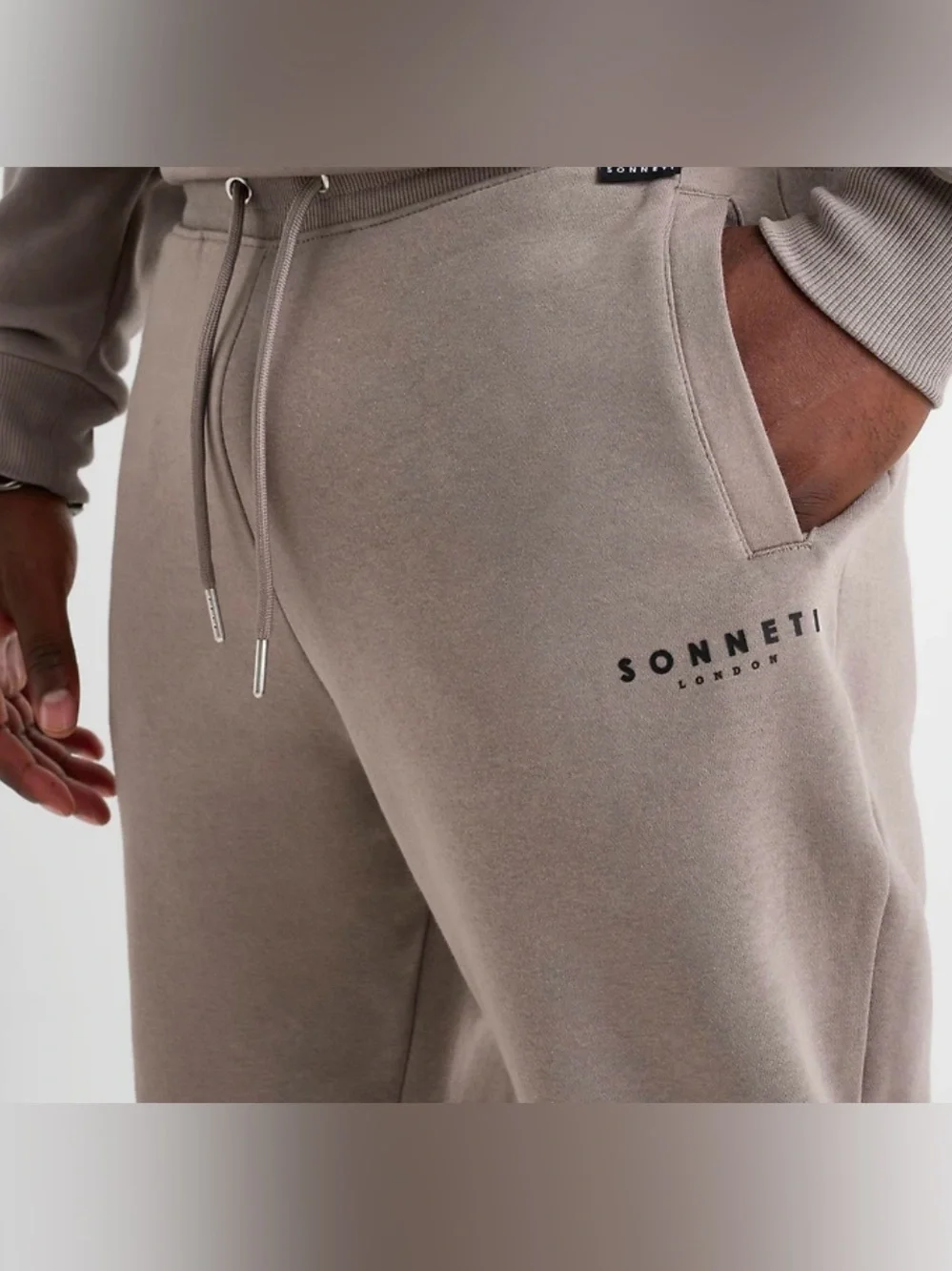 NWT Size S Sonneti Taupe Unisex Joggers - Picture 3 of 6